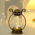 thumbnail image 3 of Nueva vela electrónica creativa decoración navideña Vintage Led pequeño caballo linterna lámpara de viento candelabro manualidad para regalo, 3 of 3