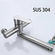 thumbnail image 4 of High qualityStainless Steel Kitchen Faucets Hot And Cold Wall Mounted Tap Mixer Extendable Sink Cranes Gourmet Rotary Single Lever Balcony, 4 of 5