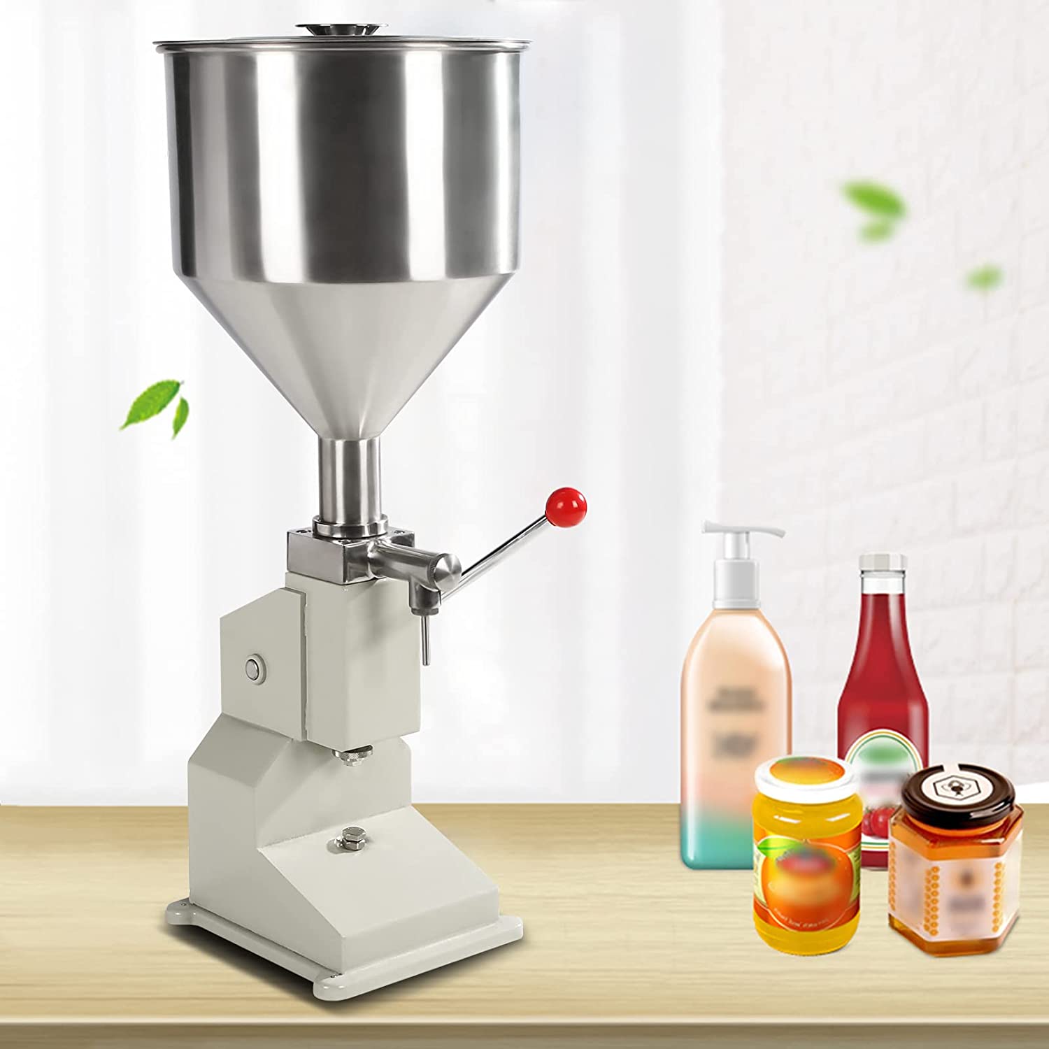 Manual Liquid Filling Machine Stainless Steel Bottle Filler 550ml for