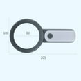 thumbnail image 2 of Boreal Craft Magnifying Glass With Light 30X Handheld Large 18LED Cold And Warm Light With 3 Modes Illuminated Magnifier For Seniors Reading Inspection Jewelry Craft Organizers And Storage Tote, 2 of 6