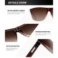 thumbnail image 4 of KALIYADI Polarized Sunglasses Women,Mens Classic Square Sun Glasses with UV Protection for Driving Fishing Golf(3 Pairs), 4 of 8
