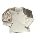 thumbnail image 1 of vdgthytj Toddler Baby Girls Long Sleeve Shirts Cute Ruffle Bowknot Embroidered Crew Neck Basic Tops Layering Tees, 1 of 4
