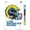 Premium Poster & Clip Bundle, variant on NFL Los Angeles Rams - Drip Helmet 20 Wall Poster with Push Pins, 14.725" x 22.375"