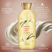 Bodycology 2 in 1 Body Wash & Bubble Bath, Whipped Vanilla,16 fl oz