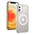 thumbnail image 2 of For iPhone 12 Pro / 12 6.1" Case,Compatible with MagSafe,Shockproof Military-Grade Protection,Magnetic Phone Case for iPhone 12 Pro / 12 6.1",Drop Proof Anti-Fingerprint Anti-Scratch Case,Silver, 2 of 9