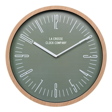 La Crosse Clock 16" Ellwood Analog Quartz Wall Clock, 404-3041D
