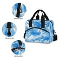 thumbnail image 5 of Lunch Bag Portable Crossbody Meal Bag Cooler Bag Insulated Lunch Bag Food Bag Handheld & Crossbody Design Beautiful Cartoon Blue Sky, 5 of 6