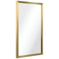 thumbnail image 3 of Empire Art Direct PSM-60106-2030 Contempo Brushed Stainless Steel Gold rectangular Wall Mirror, 3 of 14