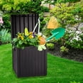 thumbnail image 2 of Dextrus Deck Box 51 Gallon Medium Deck Box,Outdoor Storage Container for Patio Cushions,Pool Supplies,Garden Tools,Weather, Resistant,Resin (Brown), 2 of 5