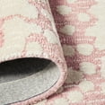 thumbnail image 6 of NICOLE MILLER NEW YORK Mod Weave Abstract Knotted Texture Handcrafted Area Rug, 100% Wool Rug, Rose, 5'x7’, 6 of 9