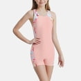 thumbnail image 2 of Bovxnpu Girls One Piece Swimsuit Girls Solid Sleeveless Tank Round Neck One-Piece Triangle Swimwear (Girl's or Girl's Plus), 2 of 6