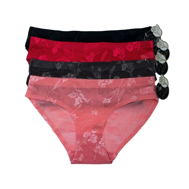 Paquete de Pantaletas Adda Lingerie Modelo PF-1016, Estilo bikini sin costuras, Colores surtidos