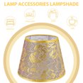 thumbnail image 2 of OULII Drum Shade Golden Color Metal and Cloth for Interior Designers 1Pack, 2 of 8