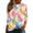 Multicolor, variant on Easter Shirts for Women Plus Egg Bunny Vacation Party Clothes 3/4 Sleeve Holiday Blouse Festival Top L
