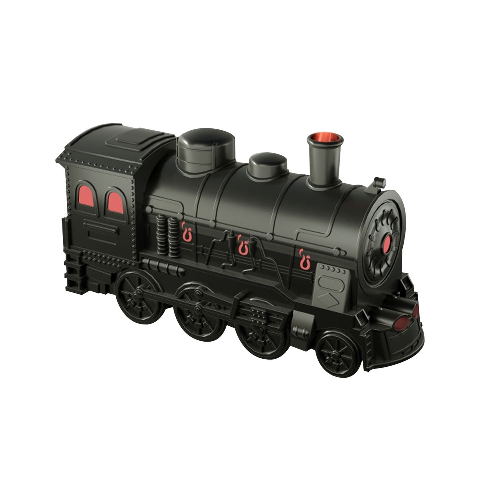 Colorful LED Train Aromatherapy Diffuser with Remote Control, 300ml Humidifier, Whimsical Design, Wireless Operation, Simulated Train Sound, Ideal for Home Office Black