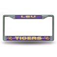 thumbnail image 1 of Cadre d'Immatriculation Chromé Pailleté Tigers, 1 of 1
