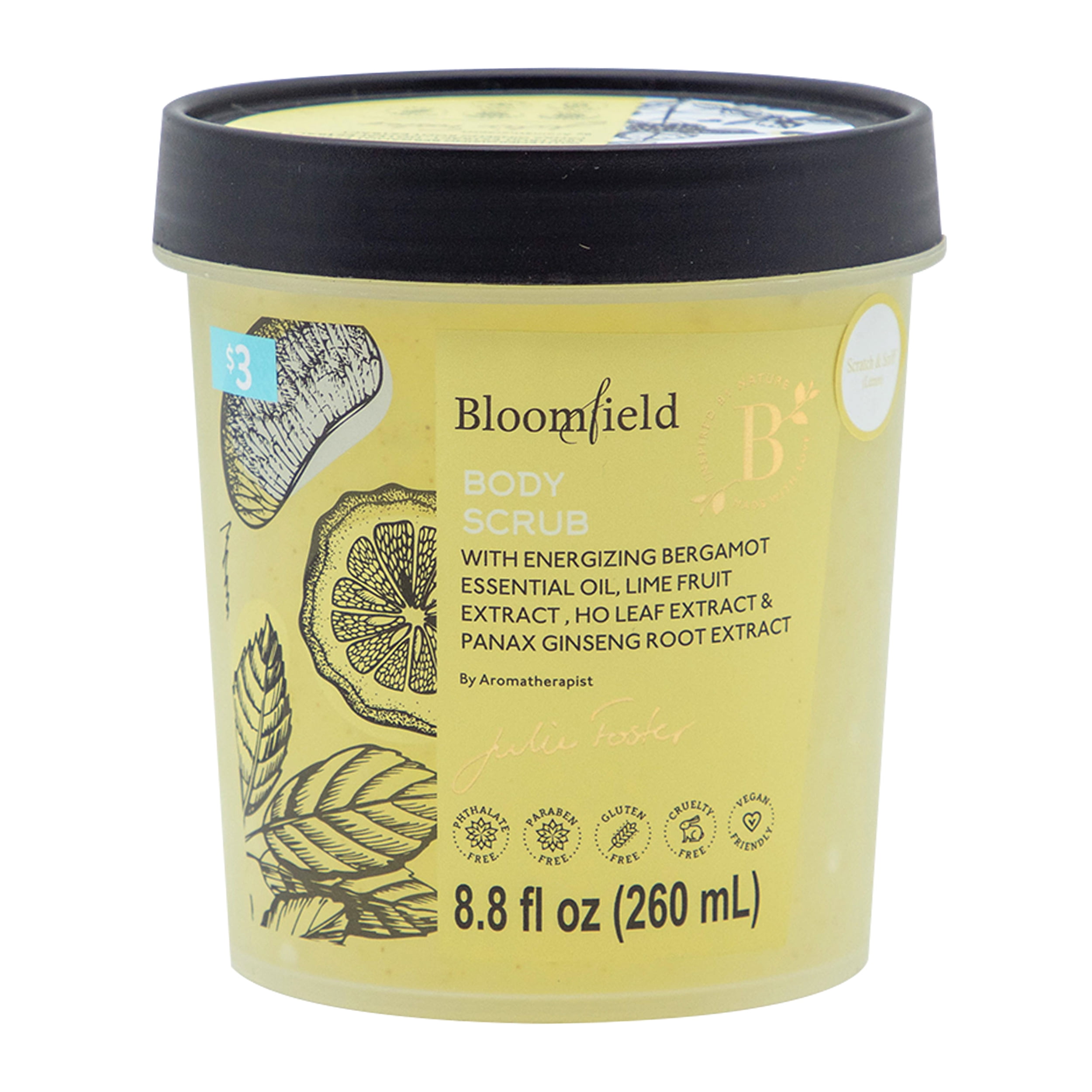 Bloomfield 260ml bath  scrub yellow