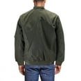 thumbnail image 2 of Men’s Classic Long Sleeve Water Resistant Lined Zip Up Bomber Jacket (Olive, XL), 2 of 3