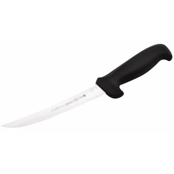 Mundial Boning Knife Curved Semi Stiff Blade, 6 inch Black