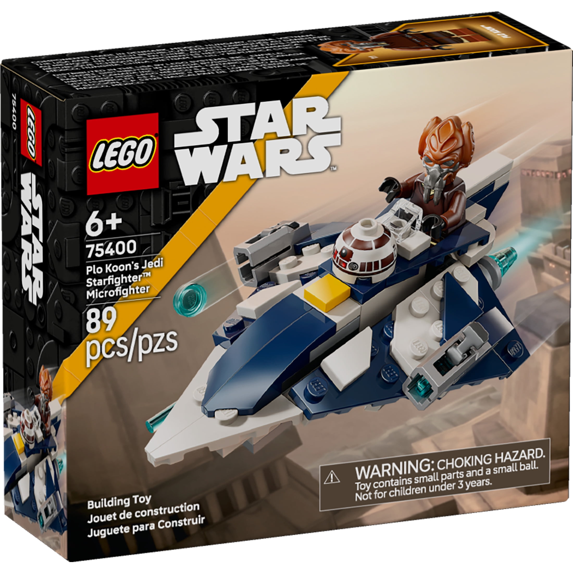 LEGO Star Wars Plo Koon's Jedi Starfighter Microfighter Kids Toy