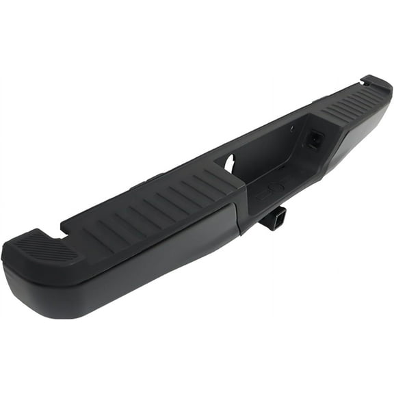 OTTULUR For 2015-2020 Ford F-150 Black Steel Rear Step Bumper Assembly w/ Max Tow