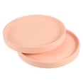 thumbnail image 1 of Unique Bargains 6' Ceramic Round Planter Saucer Flower Pot Drip Tray Coaster, Pink 2 Pack, 1 of 5