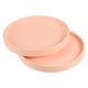 thumbnail image 1 of Uxcell 6" Cerámica Redonda Plato de Maceta Bandeja de Goteo Coaster, Paquete de 2 en Rosa, 1 of 1