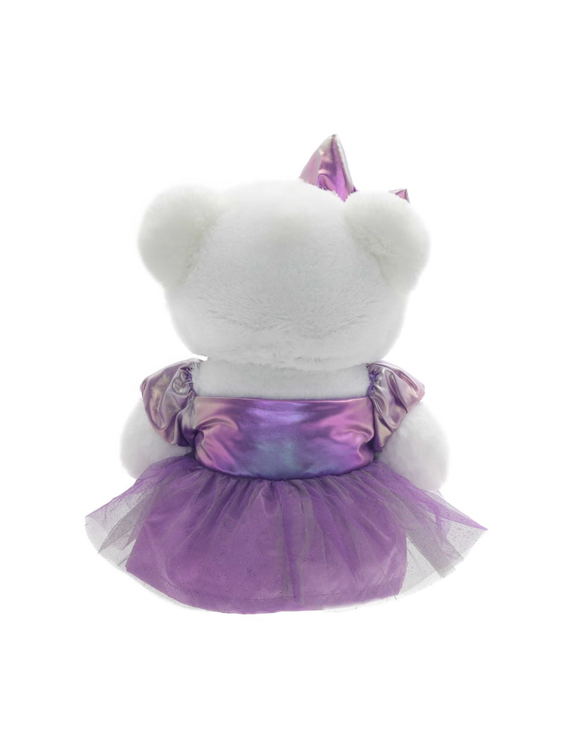 Snowflake Girl 2025 Teddy Bear Christmas Plush, White, 15