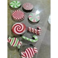 thumbnail image 6 of 12Pcs Christmas Tree Ornaments Set, Winter Christmas Peppermint Candy Cutouts Christmas Bulletin Board Decorations Winter Holiday Cut-Outs Home School Bulletin Board Stickers for Wall Window, 6 of 6