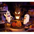 thumbnail image 7 of Animated Ghost Seesaw Halloween Night Light, Spooky Haunted Tree Pumpkin LED Wall Plug Decor, Quiet Moving Ghost Halloween Nightlight, USB Type, 7 of 7