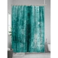 thumbnail image 5 of Fsddascl Teal Shower Curtain Set - 72" x 78" Washable Bathtub Curtain with 12 Hooks, Retro Oil Painting Modern Abstract Art Aesthetics Waterproof Fabric Stall Shower Curtains for Bathroom/Bathtub, 5 of 6