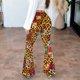 thumbnail image 4 of TaTaai Women’s Fashion High Waist Lace Bloomers Pants, Sheer Detail Full Length Leisure Jogger Pants Gift, 4 of 9