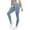 Light Blue, variant on Women Ribbed Knit Sports Yoga Leggings, Seamless High Waist Tummy Control Skinny Pants Scrunch Butt Lift Workout Leggings for Women Light Blue,L