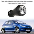 thumbnail image 2 of Gear Stick Shift Knob Head Lever Adapter Manual 5-Speed Transmission for Peugeot 206 207, 2 of 9