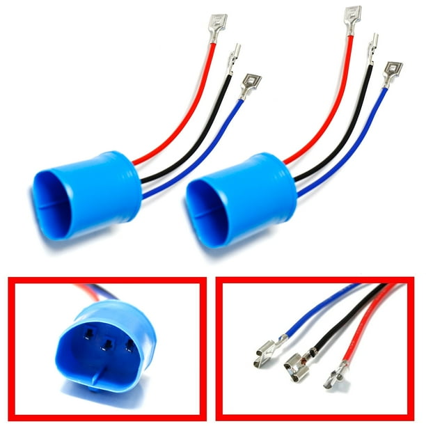 iJDMTOY (2) 9007/9004 to H13/9008 or H4/9003 Polarity Adjustable Conversion  Adapter Wiring Kit For Headlight Conversion Retrofit