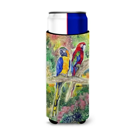 

Caroline s Treasures 8600MUK Parrot Ultra Hugger for slim cans Slim Can multicolor