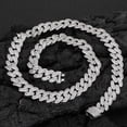 thumbnail image 5 of Width 12mm Big Hip Hop Mens Cuban Link Chain, Extra Shiny Cuban Link Chain for Men, Solid Thick Miami Iced Out Cuban Link Necklace, 16-24 Inch - Gift Box Included, 5 of 7