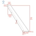 thumbnail image 2 of CKP #3306 Visions Collection 20 in. (508mm) Back Mount Finger Edge Pull, Polished Chrome, 2 of 5