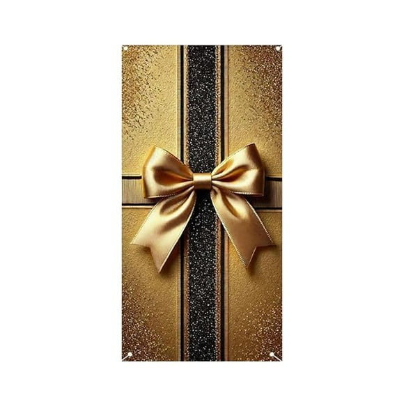 Cheapark Warm Door Cover Bow Banner - Reusable Weather-resistant Hanging Cloth Gift For Valentine's Day Party Courtyard Celebrat ion Decor