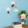 thumbnail image 2 of 2 Pack Cloud Key Holder Magnetic Key Rack Organizer Keychains Hooks with Adhesive Magnetic Key Ring Holder Perfect for Door, Entryway Decorative Wall Mount Holder ., 2 of 7