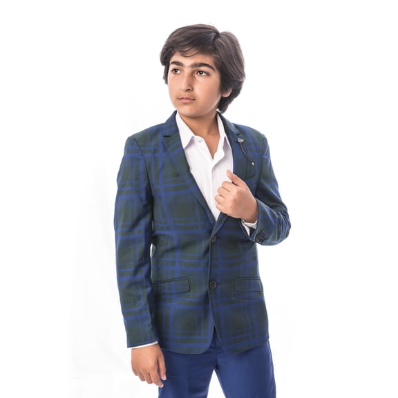 Elie Balleh Royal Plaid Boys Suits