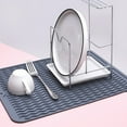 Flmaly Silicone Dish Drying Mat For Multiple Usage Easy Clean Heat