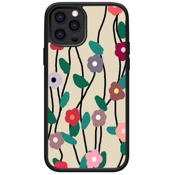 Compatible with iPhone 11 Pro case Soft TPU Glossy Flower Pattern Phone Case for Women and Girls