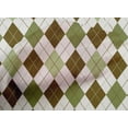 thumbnail image 4 of oneOone Cotton Poplin Dark Olive Green Fabric Argyle Check Quilting Supplies Print Sewing Fabric By The Yard 42 Inches Wide, 4 of 4