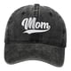 thumbnail image 3 of Sombrero de béisbol para mamá, regalo para el día de la madre, sombrero para el sol, gorra de Hip Hop para viajes al parque, mochilero Negro, 3 of 8