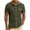 Army Green, variant on Men's Business Casual Button Down Shirts Short Sleeve Semi Formal Button up Work Shirt with Pockets Plaid Lined Summer Shirts Pink S
