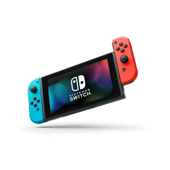 Restored Nintendo Switch 32GB Console with Neon Red & Neon Blue Joy-Con, (Refurbished)
