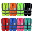 thumbnail image 5 of TOPTIE 8 Pockets High Visibility Safety Vest ANSI ISEA Class 2 Reflective Vest-Blue-4XL, 5 of 7