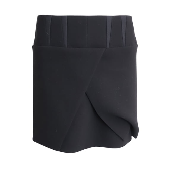 Pre-Owned Balenciaga Mini Skirt in Black Acetate