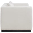 thumbnail image 5 of Meridian Furniture Alfie Beige Linen Textured Fabic Loveseat, 5 of 36